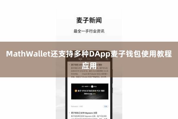 MathWallet还支持多种DApp麦子钱包使用教程应用